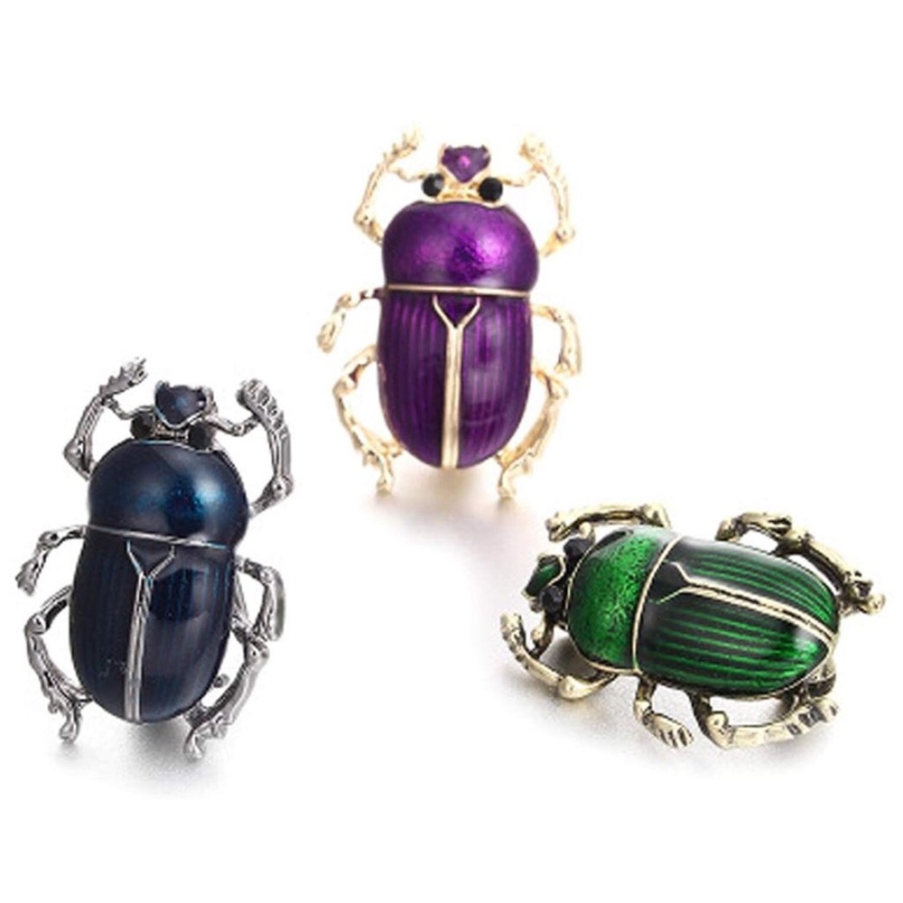 Enamel Beetle Fashion Brooch